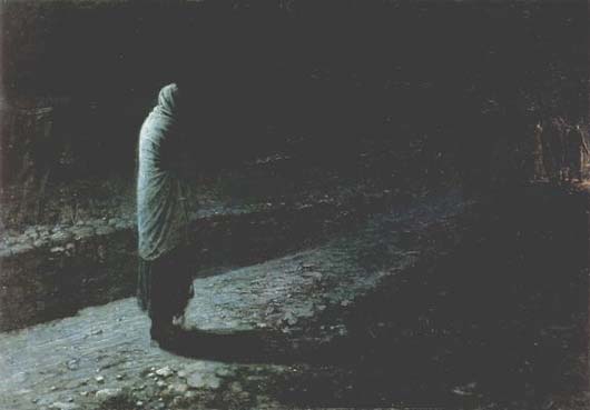 Nikolaj Nikolajewitsch Ge: Das Gewissen, Judas. 1891, �l auf Leinwand, 149 � 210 cm. Moskau, Tretjakow-Galerie