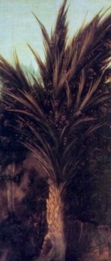 Mathis Gr�newald, Isenheimer Altar, 1510 - 1515, Antonius beim Einsiedler Paulus (Ausschnitt), Mus�e d'Unterlinden, Colmar